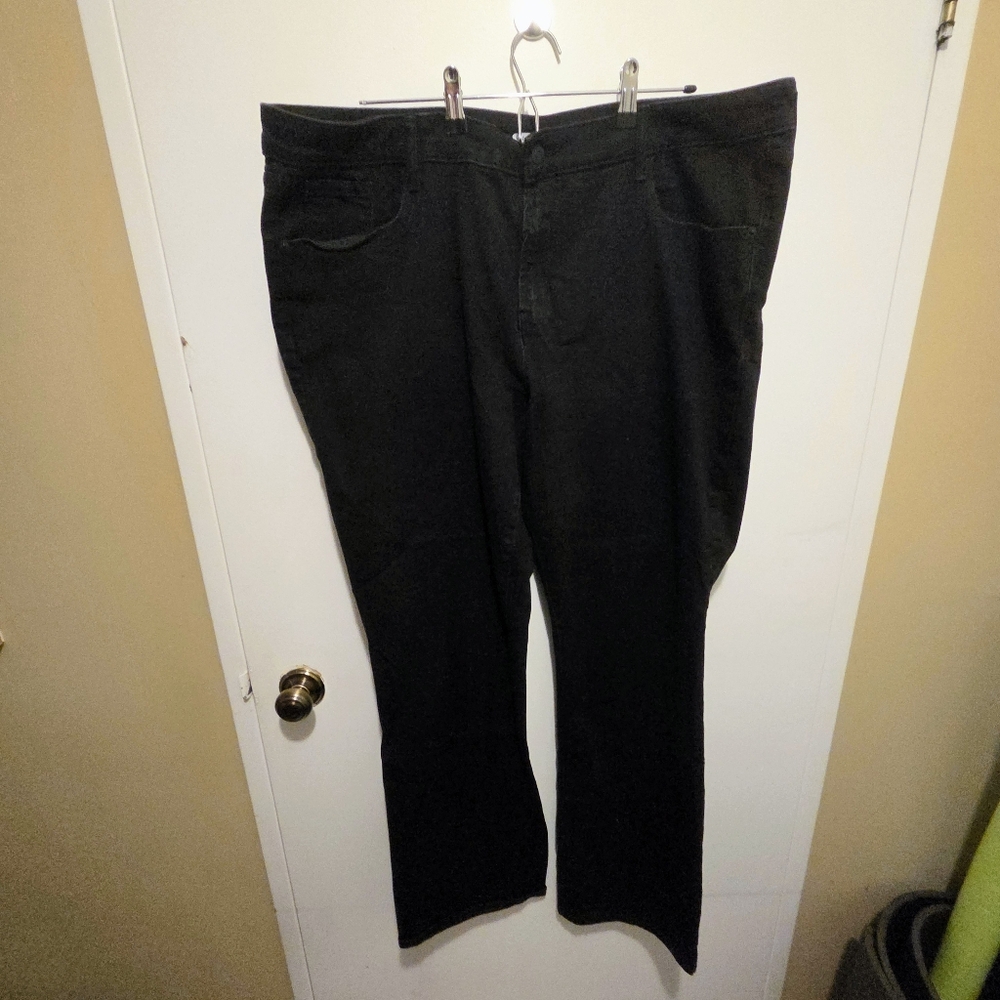 Old Navy Kicker Mid-Rise Bootcut Jeans Sz 20 Long Black